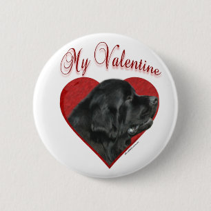 Mein Neufundland Valentine Button