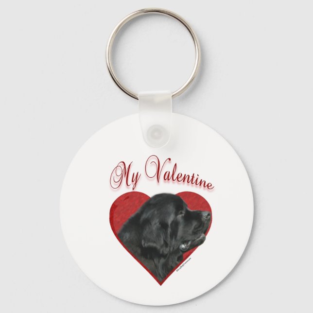 Mein Neufundland Valentine Schlüsselanhänger (Vorderseite)