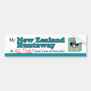 Mein Neuseeland Huntaway ist alles das! Autoaufkleber