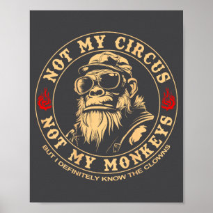 Mein Nicht Zirkus Nicht Affen Gorilla Poster