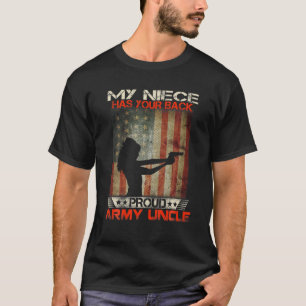 Mein Nichte hat deinen Rücken - das Militär des  T-Shirt