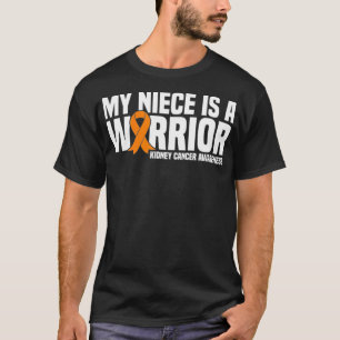 Mein Nichte ist ein Krieger Orange Ribbon Nierenkr T-Shirt