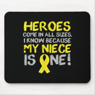 Mein Nichte ist eine Unterstützung zur Sensibilisi Mousepad