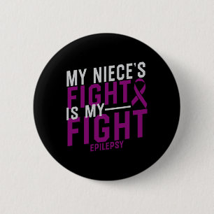 Mein Niece's Kampf ist mein Kampf gegen Epilepsie Button