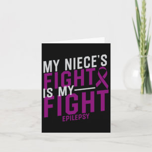 Mein Niece's Kampf ist mein Kampf gegen Epilepsie Karte
