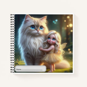 mein niedlicher Katzenfreund Spiral Notebook Notizbuch