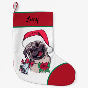 Mein niedlicher kleiner Welpe froh Weihnachten Weihnachtsstrumpf