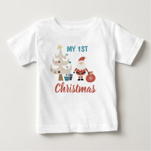 Mein Niedlicher Weihnachtsbaum Baby T-shirt