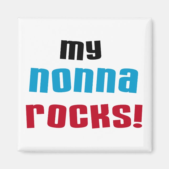 Mein Nonna schaukelt T-Shirts und Geschenke Magnet (Vorne)