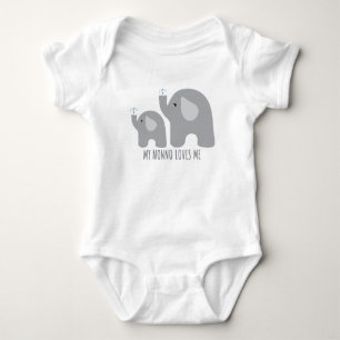 Mein Nonno liebt mich - Elefanten-Baby-Body Baby Strampler