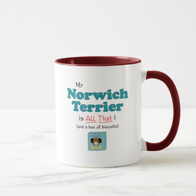 Mein Norwich Terrier ist alles das! Tasse (Rechts)
