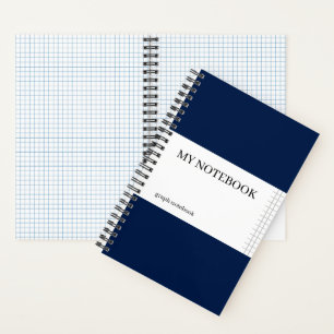 Mein Notebook, Graph Journal Notebook, Oxford Navy Notizbuch