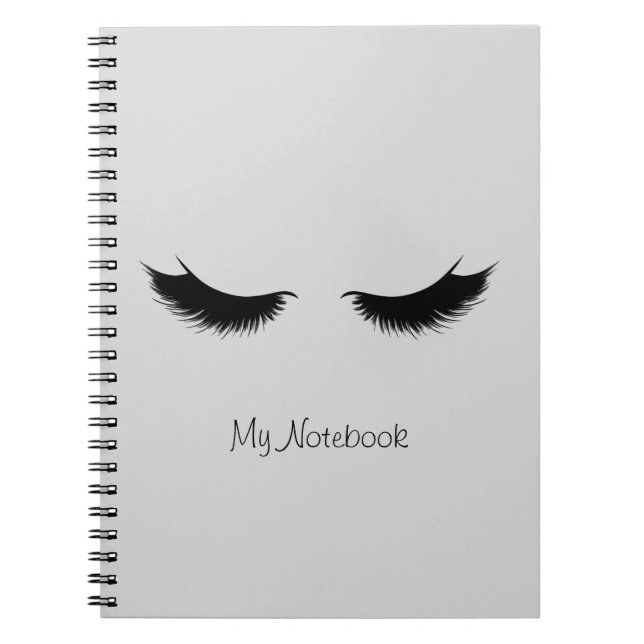 Mein Notebook mit Lashes Notizblock (Vorderseite)