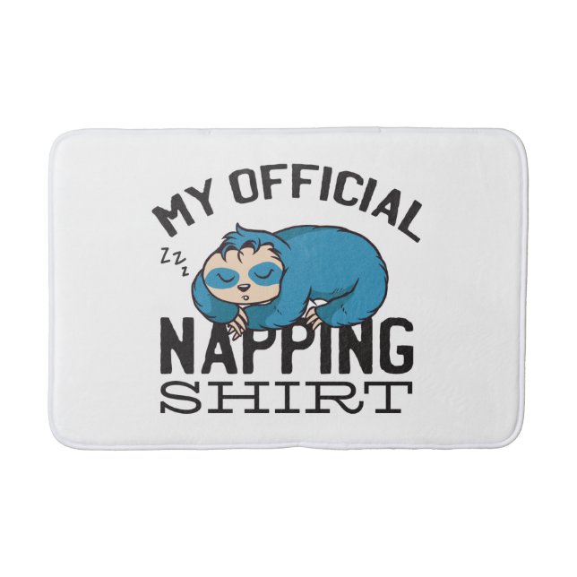 Mein offizielles Nickerchen-Shirt - Fauler schlafe Badematte (Vorderseite)