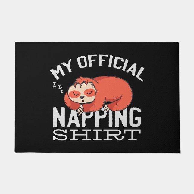 Mein offizielles Shirt - Lächelnder Schlaf Fußmatte (Vorderseite)