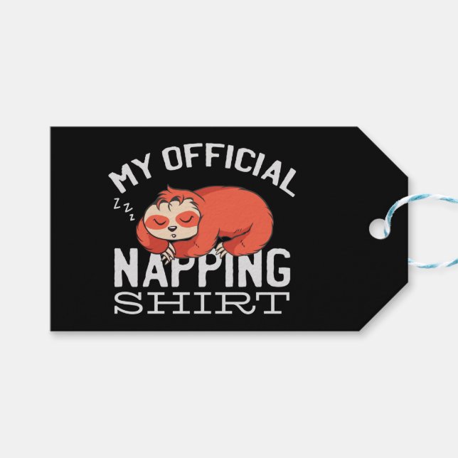 Mein offizielles Shirt - Lächelnder Schlaf Geschenkanhänger (Vorderseite (Horizontal))