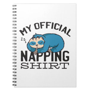 Mein offizielles Shirt - Lächelnder Schlaf Notizblock
