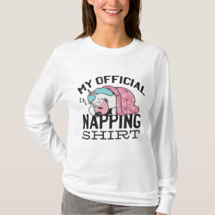 Mein offizielles Shirt - Lazy sleeping Unicorn