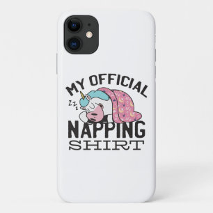 Mein offizielles Shirt - Lazy sleeping Unicorn Case-Mate iPhone Hülle