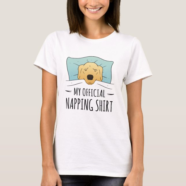 Mein offizielles Shirt mit Schlafhund (Vorderseite)