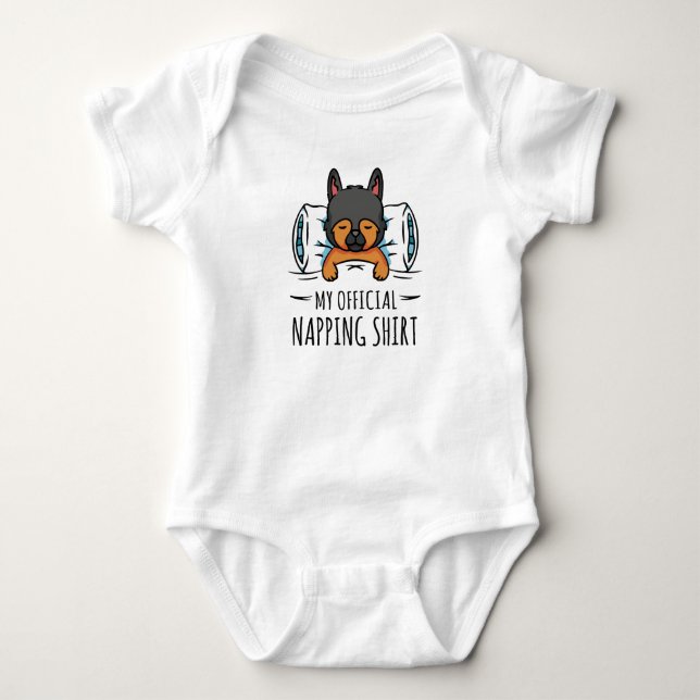 Mein offizielles Shirt mit Schlafhund (Vorderseite)