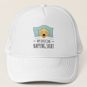 Mein offizielles Shirt mit Schlafhund Truckerkappe