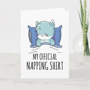 Mein offizielles Shirt mit Schlafkatze Karte