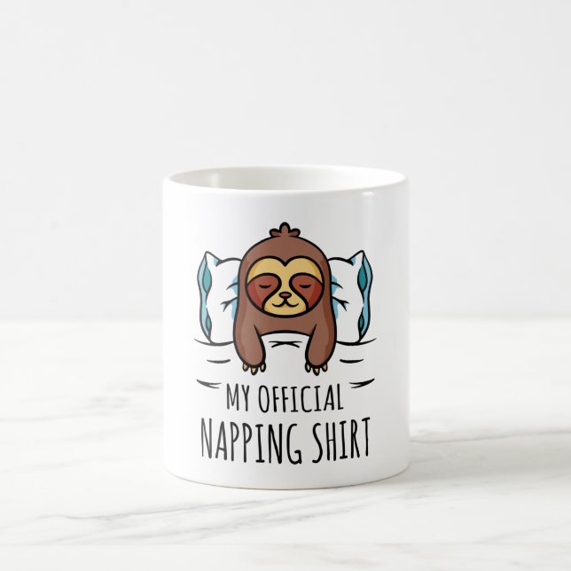Mein offizielles Shirt mit Schlafsack Kaffeetasse (Mittel)