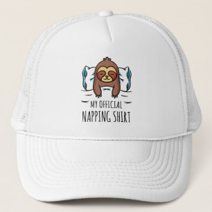 Mein offizielles Shirt mit Schlafsack Truckerkappe