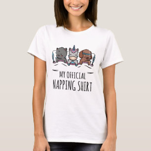 Mein offizielles Shirt schlafend Unicorn Dog Cat
