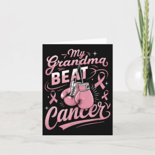 Mein Oma Beat Cancer Support Brustkrebs Aware Karte