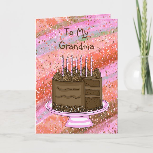 Mein Oma | Happy Birthday Card Karte (Vorderseite)
