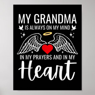 Mein Oma Schutzengel Himmel Gedenk Liebe Poster
