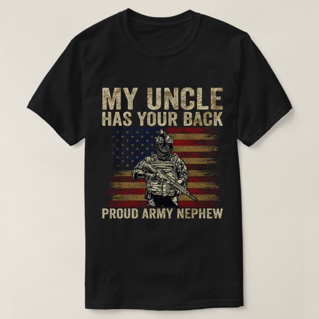 Mein Onkel hat deine tapfere Armee Nephew Veteran  T-Shirt (Design vorne)
