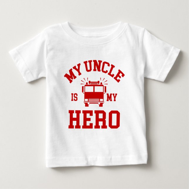 Mein Onkel Is My Hero Baby T-shirt (Vorderseite)