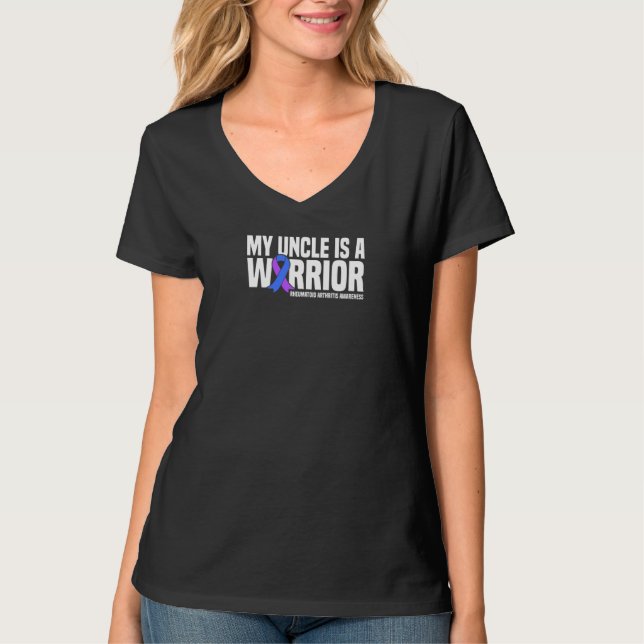 Mein Onkel ist ein kriegerischer Rheumatoider Arth T-Shirt (Vorderseite)