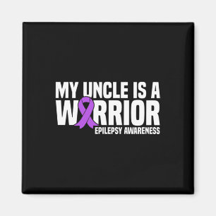 Mein Onkel ist eine Lila Ribbon Epilepsy Aware Magnet