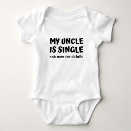 Mein Onkel ist Single Gefragt Mama für Details lus Baby Strampler