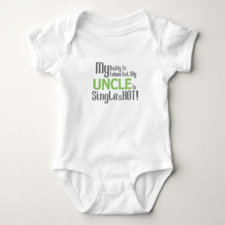 Mein Onkel ist Single und Hot Baby Jersey Bodysuit Baby Strampler