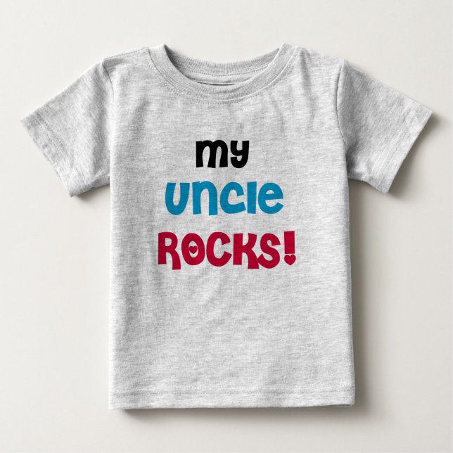 Mein Onkel Rocks Baby T-shirt (Vorderseite)