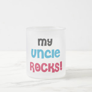 Mein Onkel Rocks T-shirts und Geschenke Mattglastasse