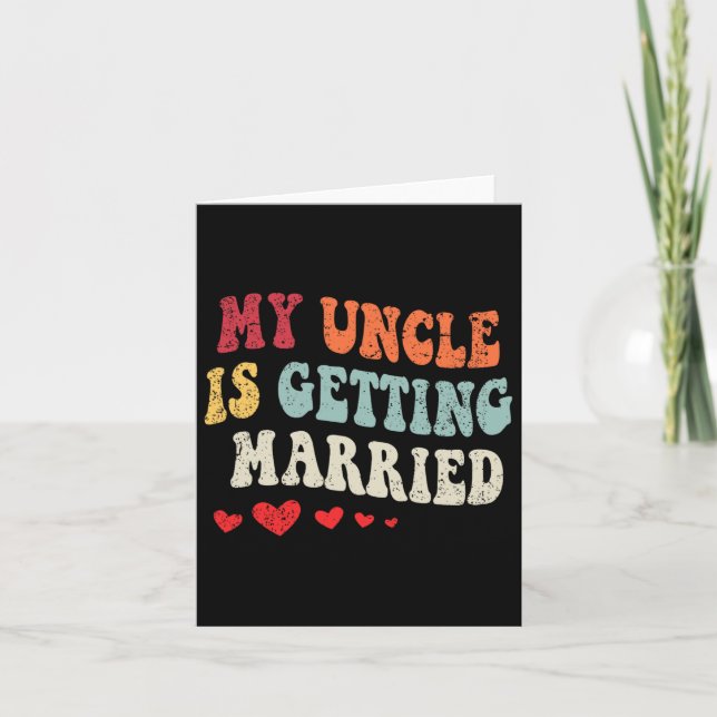 Mein Onkel wird heiraten, wenn ich heiraten will E Karte (Vorderseite)