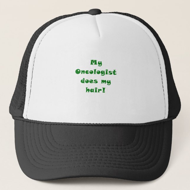 Mein Onkologe tut mein Haar Truckerkappe (Vorderseite)