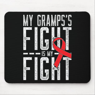 Mein Opa kämpft, ich kämpfe auch Blutkrebs-Bewusst Mousepad