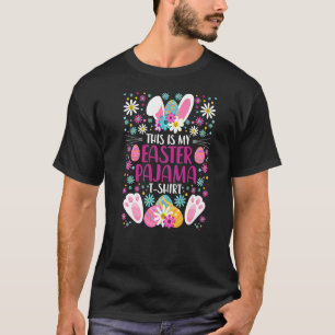 Mein Osterpajama Kostüm Bunny Ears Rabbit Paws Eu T-Shirt