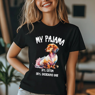 Mein Pajama: 10% Baumwolle, 90% Dackel Haar T-Shirt