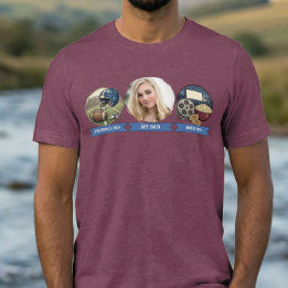 Mein Papa Foto Fußball Papa Film Papa Tri-Blend Shirt