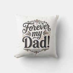 Mein Papa für immer Vintage-Lettering-Shirt-Design Kissen