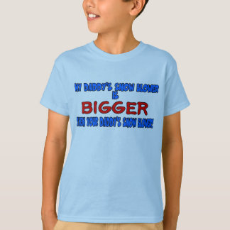 Mein Papa hat einen größeren Schneeball als dein P T-Shirt