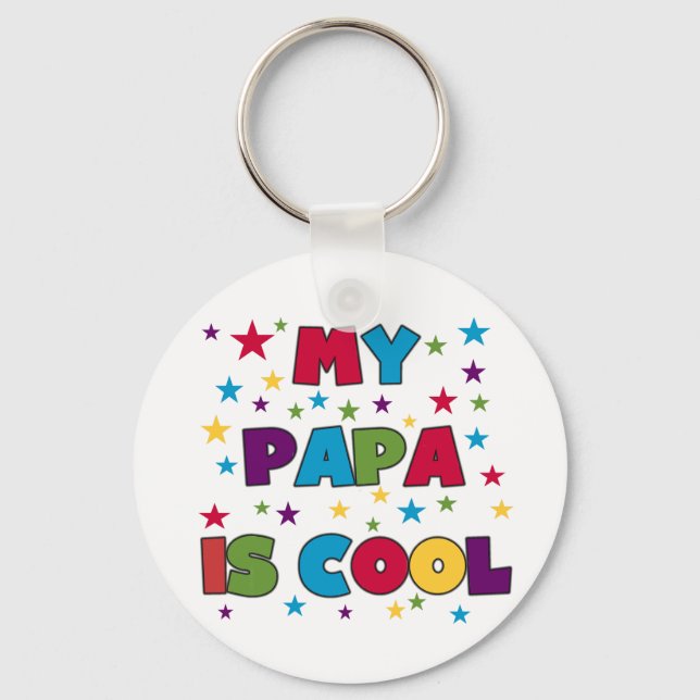 Mein Papa ist Cool Schlüsselanhänger (Vorderseite)